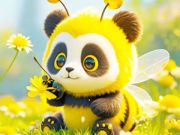 Gioco Puzzle di puzzle: Panda Bee  in linea