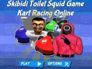 Gioco SKIBIDI Toilet Squid Game Kart Racing online in linea