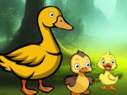 Gioco La famiglia Duck raggiunge lo stagno  in linea