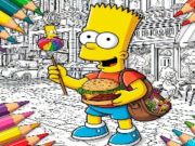 Gioco Torna a scuola Simpsons Coloring Book  in linea
