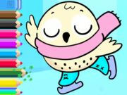 Gioco Libro da colorare: su ghiaccio  in linea