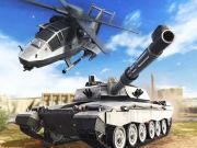 Gioco Strategia di guerra. Carri armati ed elicotteri  in linea