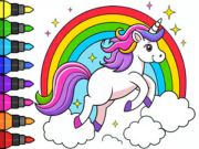 Gioco Libro da colorare: unicorno magico  in linea