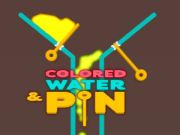 Gioco Acqua colorata e perno  in linea