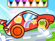 Gioco Libro da colorare: auto da corsa  in linea
