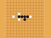 Gioco Gomoku cinque pietre di fila  in linea
