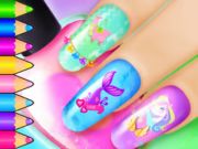 Gioco Libro da colorare: salone di nail art  in linea