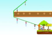 Gioco Rescue delle persone con zipline  in linea