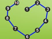 Gioco Forme usando punti  in linea