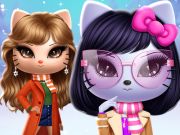 Gioco Kitty Squad Winter Dress Up  in linea