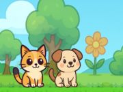 Gioco Cane e gatto dolce  in linea