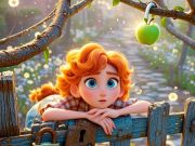 Gioco Trova le differenze: mela verde  in linea