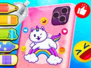 Gioco Libro da colorare: custodia per il telefono  in linea