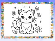 Gioco Bellissimo libro da colorare di gatti  in linea