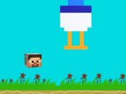 Gioco Minecraft flappy di fantino di pollo in linea