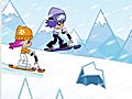 Gioco Su uno scooter nella neve in linea