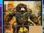 Gioco Enigmi scorrevoli del gorilla in linea