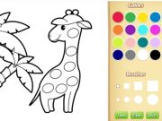Gioco Libro da colorare di animali facili per bambini in linea