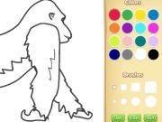 Gioco Libro da colorare di gorilla per bambini in linea