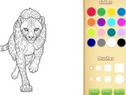 Gioco Libro da colorare di animali selvatici in linea