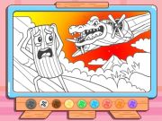 Gioco Libro da colorare: Bombardino Crocodilo in linea
