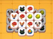Gioco Animali domestici, trovare e unire la partita di piastrelle in linea