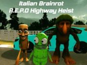 Gioco Brainrot italiano R. E. P. O rapina autostradale in linea