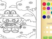 Gioco Libro da colorare di Labubu carino per bambini in linea
