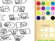 Gioco Libro da colorare per animali Alphabet per bambini in linea