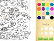 Gioco Libro da colorare di animali marini in linea