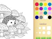 Gioco Libro da colorare di animali da cartone animato per bambini in linea