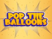 Gioco Pop il palloncino in linea