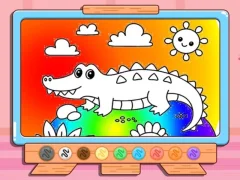 Gioco Coloring Book: Crocodile in linea