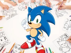 Gioco Sonic Coloring in linea