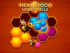Gioco Hexa Block: Honey Cells in linea