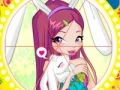 Gioco Winx bunny style: Round Puzzle in linea