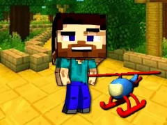 Gioco Mineblock Helicopter Adventure in linea