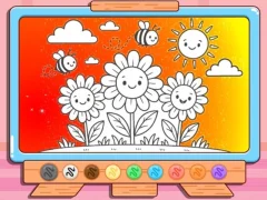 Gioco Coloring Book: Happy Flower in linea