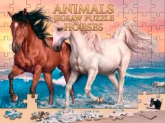 Gioco Animals Jigsaw Puzzle Horses in linea
