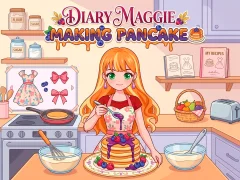 Gioco Diary Maggie Making Pancake in linea