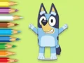 Gioco Coloring Book: Happy Bluey in linea