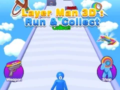 Gioco Layer Man 3d Run Collect in linea