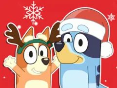 Gioco Jigsaw Puzzle: Bluey Christmas Gift in linea
