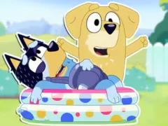 Gioco Jigsaw Puzzle: Bluey Dad Baby in linea