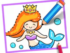 Gioco Toddler Drawing: Mermaid in linea