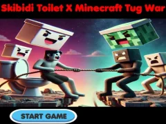 Gioco Skibidi Toilet X Minecraft Tug War in linea