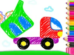 Gioco Toddler Drawing: Tanker Truck in linea