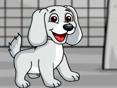 Gioco Rescue the White Puppy from Cage in linea