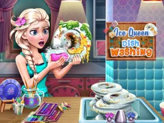 Gioco Ice Queen Dish Washing in linea
