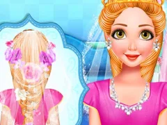 Gioco Princess wedding hairstyle in linea